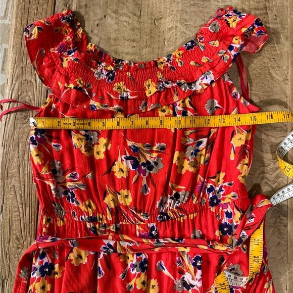 Anthropologie, 52 Conversations Off-The-Shoulder Floral Dress – Size 6 – Pockets - Picture 14 of 16